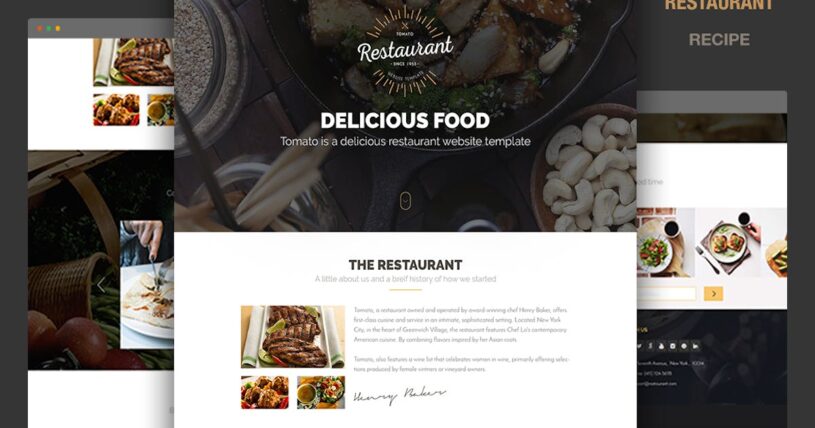 Selecting the Perfect Template for a restaurant